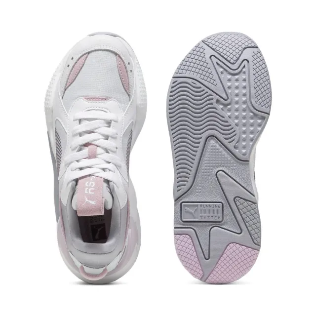 【PUMA】休閒鞋 情侶鞋 麂皮拼接 王淨同款 女鞋 RS-X Soft Wns 白灰粉(39377204)