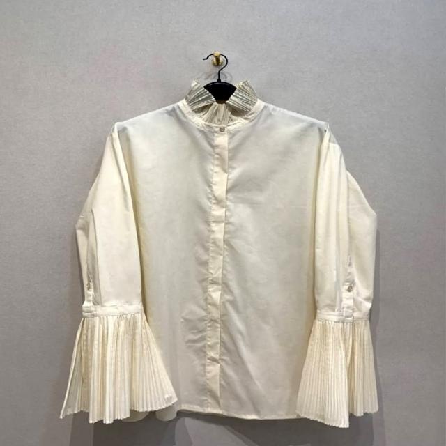 【巴黎精品】現貨+預購 襯衫長袖上衣(慵懶氣質壓皺棉質女裝2色a1er12)