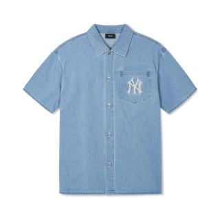 【MLB】牛仔丹寧襯衫 紐約洋基隊(3ADRB0443-50BLL)