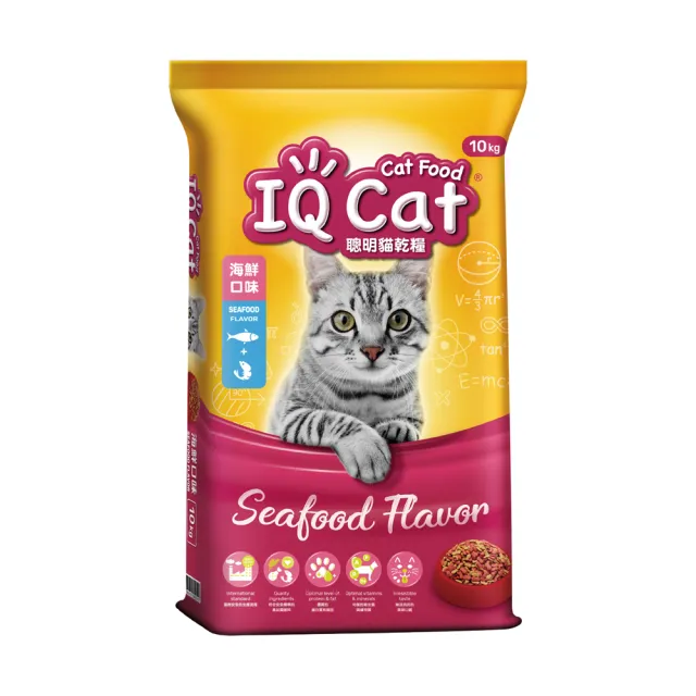 【IQ CAT】聰明貓乾糧 10KG(貓飼料/成貓)