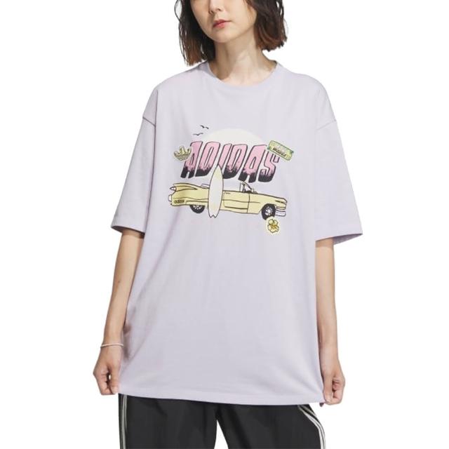 【adidas 愛迪達】SMR GFX TEE SS A1 圓領短袖上衣 女 - IW6298