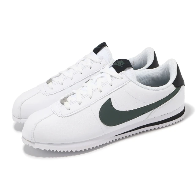 NIKE 耐吉 休閒鞋 Cortez Basic SL GS 大童 女鞋 阿甘鞋 白 綠 黑 復古(DM0950-106)