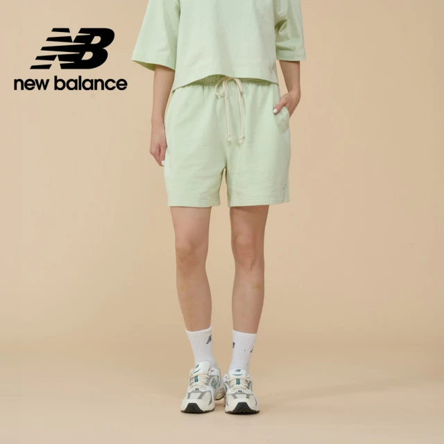 NEW BALANCE NB 棉質短褲_WS41508NUM_女性_果綠色(美版 版型偏大)