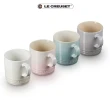 【Le Creuset】瓷器悠然恬靜系列英式馬克杯350ml - 4入組(蛋白霜/貝殼粉/海洋之花/迷霧灰)