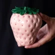 【JEN】創意草莓陶瓷儲物收納密封罐擺飾(2色可選)