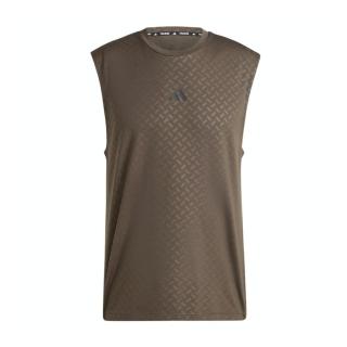 【adidas 愛迪達】Power Tank 男 背心 運動 訓練 健身 吸濕排汗 透氣 舒適 咖綠(JD8457)