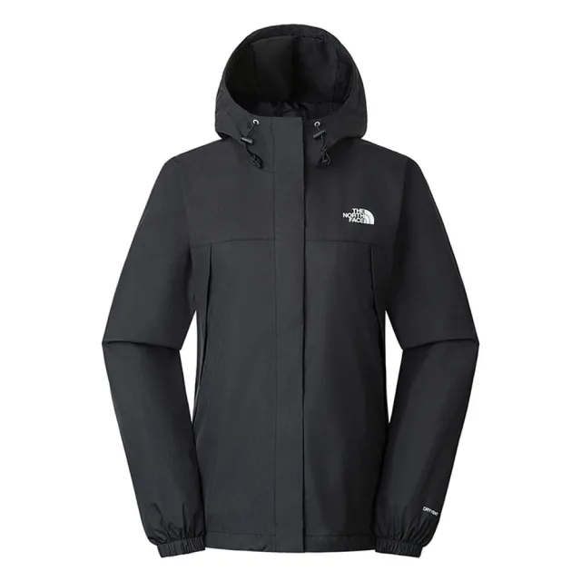 【The North Face】北臉 外套 女款 運動連帽外套 衝鋒衣 防潑水 防風 W ANTORA JACKET 黑 NF0A5K2X4H0