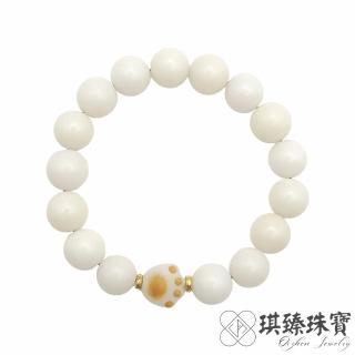 【琪臻珠寶】天然菩提根貓爪設計款手鍊(白玉菩提根圓珠 炭燒貓爪設計款 隨機出貨 母親節禮物)