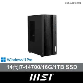 【MSI 微星】14代i7 20核電腦(PRO DP180 14-276TW/i7-14700/16G/1TB SSD/W11P)