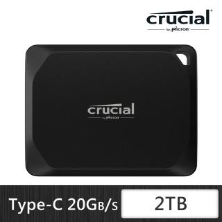 【Crucial 美光】X10 Pro 2TB Type-C USB 3.2 Gen 2x2 外接式ssd固態硬碟(CT2000X10PROSSD9)