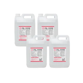 【台糖】75%清潔用酒精 4桶(4000ml/桶 防疫清潔)
