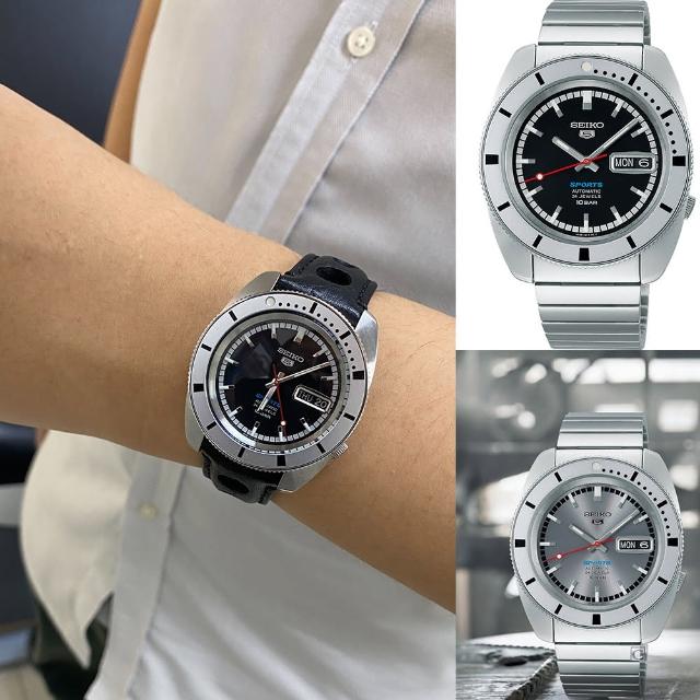 【SEIKO 精工】5 Sports 限量錶 機械錶 手錶 指針錶-38.5mm  送禮(SRPL03K1.SRPL05K1)