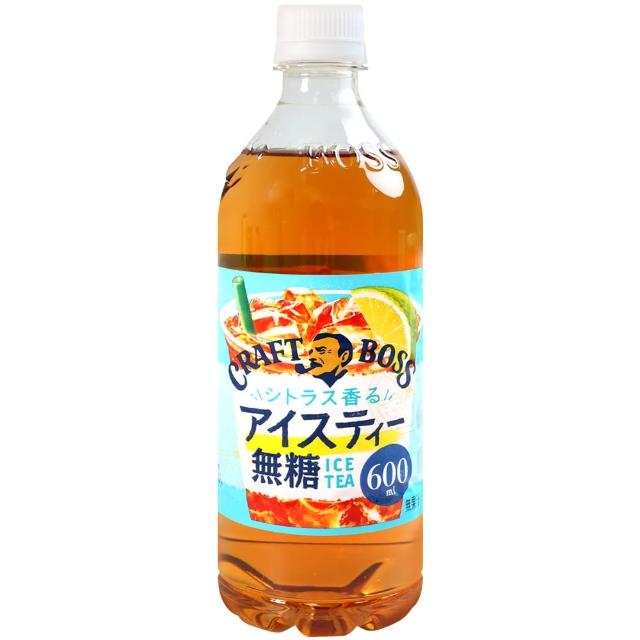 【Suntory 三得利】boss柑橘風味紅茶600mlx1瓶