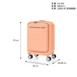 【AMERICAN TOURISTER 美國旅行者】19吋FRONTEC前開式可擴充抗菌PC防盜拉鍊避震煞車輪行李箱(多色可選)