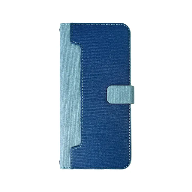 【CASE SHOP】OPPO Reno 12 Pro 前收納側掀皮套-藍(內襯卡片夾層 翻蓋站立)