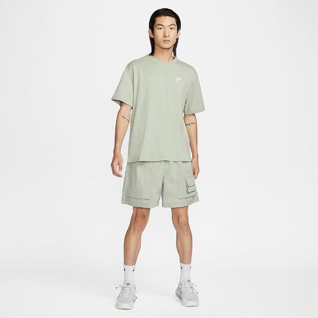 【NIKE 耐吉】上衣 男款 短袖上衣 運動 AS M NSW TEE CLUB MAX 灰綠 FV0376-370