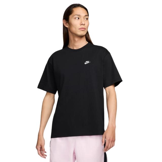 【NIKE 耐吉】上衣 男款 短袖上衣 運動 AS M NSW TEE CLUB MAX 黑 FV0376-010