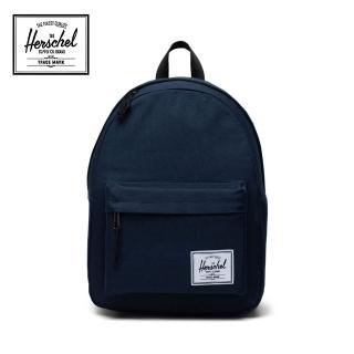 【Herschel】官方直營 後背包 14吋筆電包 書包 拉鍊 20L Classic 藍(雙11 11377-00007-OS)