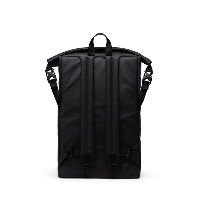 【Herschel】官方直營 15吋筆電包 Roll Top 23L 捲頂後背 防潑水後背包(防水包 黑)