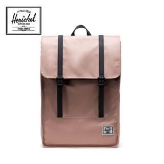 【Herschel】官方直營 後背包 15吋筆電包 書包 拉鍊 防潑水 17.5L Survey II 玫瑰粉(10999-02077-OS)