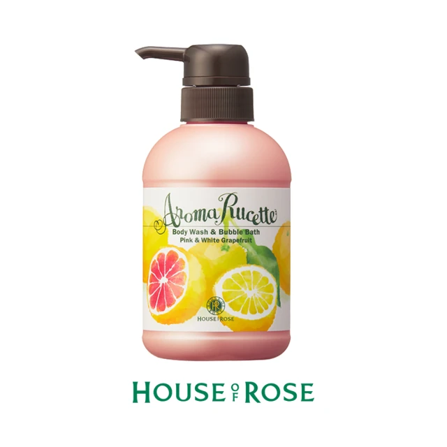 House of Rose 香氛絕配泡泡沐浴露-粉紅白葡萄柚350ml