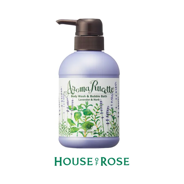 【House of Rose】香氛絕配泡泡沐浴露350ml(香草+薰衣草)