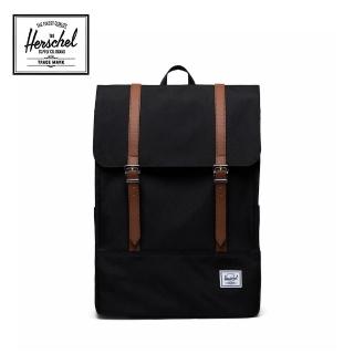 【Herschel】官方直營 後背包 16吋筆電包 書包 減壓肩帶 17.5L Survey 黑(11404-00001-OS)