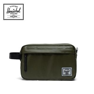 【Herschel】官方直營 手提包 收納包 化妝包 旅行包 5L Chapter Travel Kit(綠)