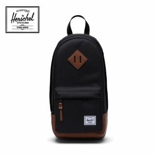 【Herschel】官方直營 斜背包 單肩包 胸包 8L Heritage Shoulder Bag 黑(11388-00055-OS)