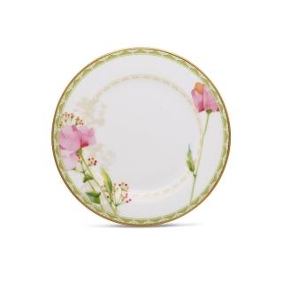 【NORITAKE】湖畔花語金邊 點心盤16.2CM 可微波