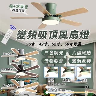 【LADUTA 拉布塔】52吋風扇 風扇燈 DC吊扇 遙控吊扇燈(電風扇 循環扇 吸頂燈)