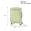 【AMERICAN TOURISTER 美國旅行者】25吋FRONTEC前開式可擴充抗菌PC防盜拉鍊避震煞車輪行李箱(多色可選)