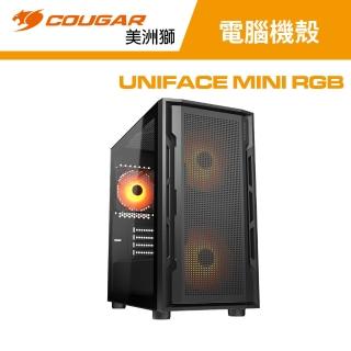 【COUGAR 美洲獅】UNIFACE MINI RGB 電競機箱 電腦機殼(黑色/Micro ATX/ITX)