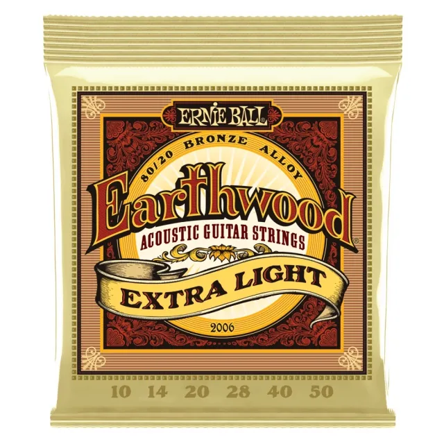 【ERNIE BALL】原廠美國製造 2006 EARTHWOOD - 80/20 10-50 木吉他弦(公司貨保證)