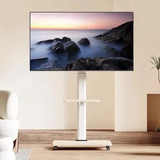 【大城小居】落地電視機支架 適配26-75屏幕(移動顯示器藝術架)