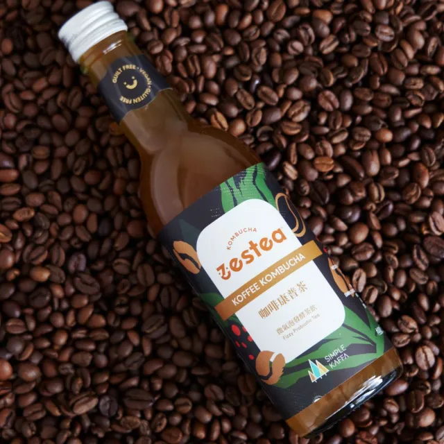 【Zestea Kombucha】X 興波咖啡 咖啡康普茶 300ML*12瓶(與世界冠軍聯手打造全新咖啡體驗、5億益生菌)
