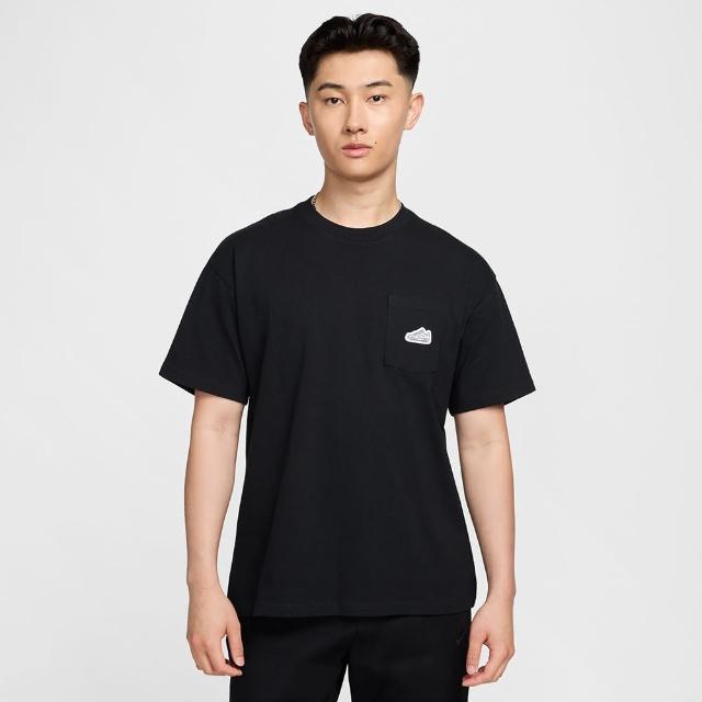 【NIKE 耐吉】上衣 男款 短袖上衣 運動 AS M NSW TEE M90 PKT PTCH CNCT 黑 FZ5414-010