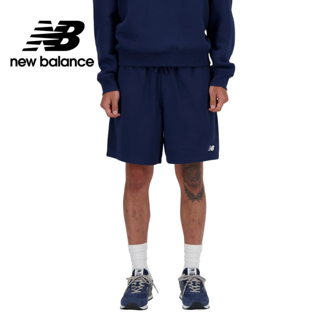 NEW BALANCE NB 棉質短褲_男性_深藍色_MS41520NNY(美版 版型偏大)