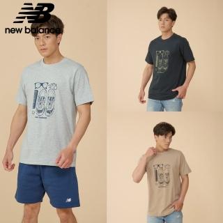 【NEW BALANCE】NB 插圖短袖上衣 男性 MT43902AG/MT43902BK/MT43902DRW(美版 版型偏大)