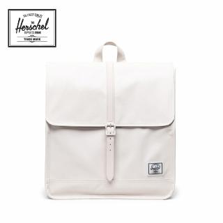 【Herschel】官方直營 後背包 13吋筆電包 書包 磁扣 防潑水 14L City Mid 白(10998-06108-OS)