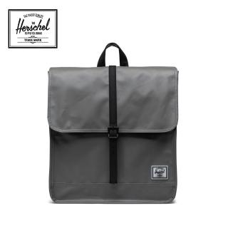 【Herschel】官方直營 後背包 13吋筆電包 書包 磁扣 防潑水 14L City Mid 灰(10998-05643-OS)