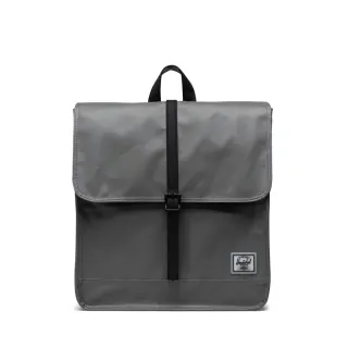 【Herschel】官方直營 後背包 13吋筆電包 書包 磁扣 防潑水 14L City Mid 灰(10998