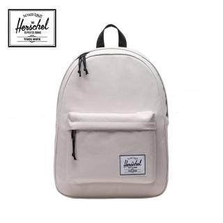 【Herschel】官方直營 後背包 14吋筆電包 書包 拉鍊 20L Classic 白(雙11 11377-05456-OS)