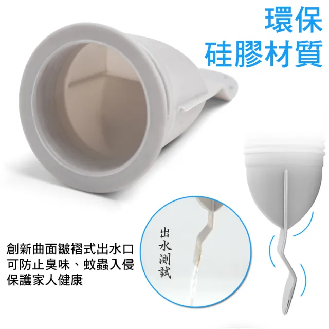 【MY LIFE 漫遊生活】● 多層阻隔浴室排水口過濾防味器2入組※(除臭/防蚊蟲/售完不補)