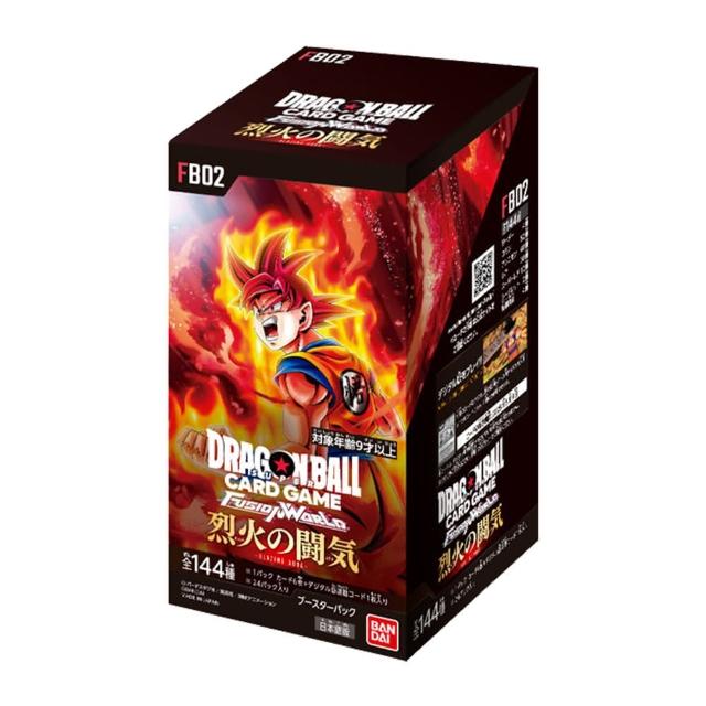 【BANDAI 萬代】Bandai 龍珠超卡牌 七龍珠 FUSION WORLD 卡牌遊戲 擴充包 FB02 烈火鬥氣(日文版)