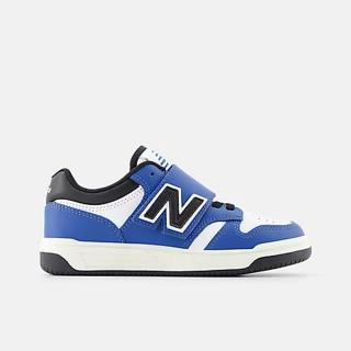 【NEW BALANCE】NB 480 童鞋 休閒鞋 復古鞋 運動鞋 親子鞋 板鞋 中大童 藍色(PHB480TB-W)