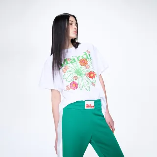 【MARDI MERCREDI】印花短TEE 白色 經典小雛菊 繽紛綠花 純棉 TSHIRT FLOWERMARDI BLOSSOM
