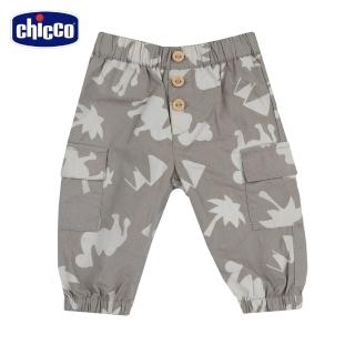 【Chicco】24SS童裝-黃金沙漠-滿版縮口長褲
