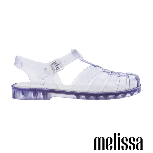 Melissa 前包羅馬T字涼鞋(透明)