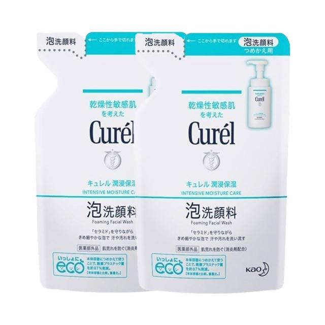 【Curel 花王珂潤】潤浸保濕洗顏慕斯 130ml 補充包(2包組)